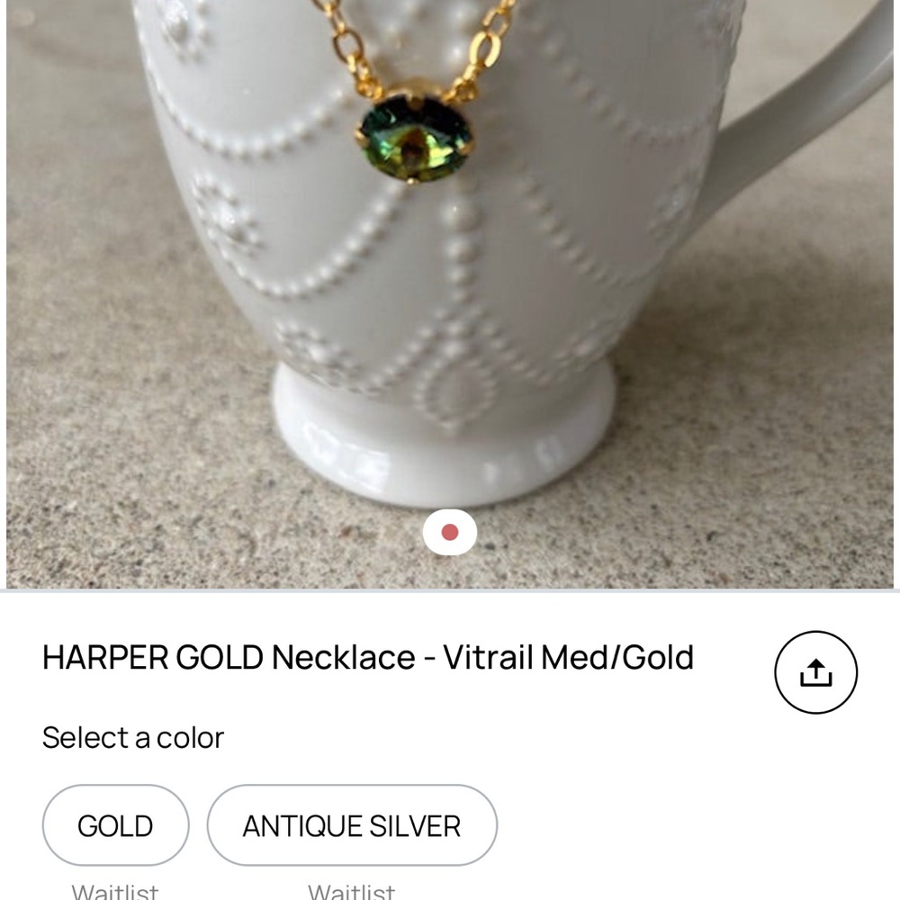 Rachel Marie Designs Gold Harper Necklace - Vitrail